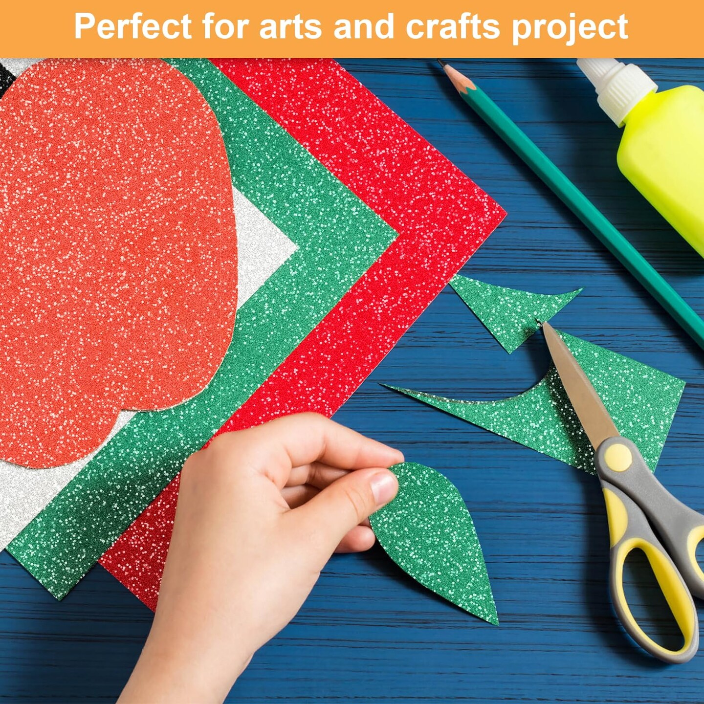 40 Sheets 20 Colors Glitter Cardstock, BetyBedy Cricut Paper Cardstock, No-Shed Sparkly Glitter, A5 Glitter Paper for Arts and Crafts - Card Making, Scrapbooking, DIY Projects
