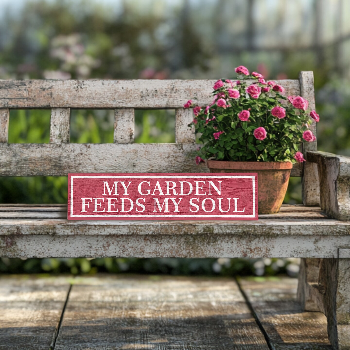 Funny Garden Quote Sign Personalized with Your Witty Saying - Humorous Yard Decor Gift - A Little Dirt Never Hurt product 7