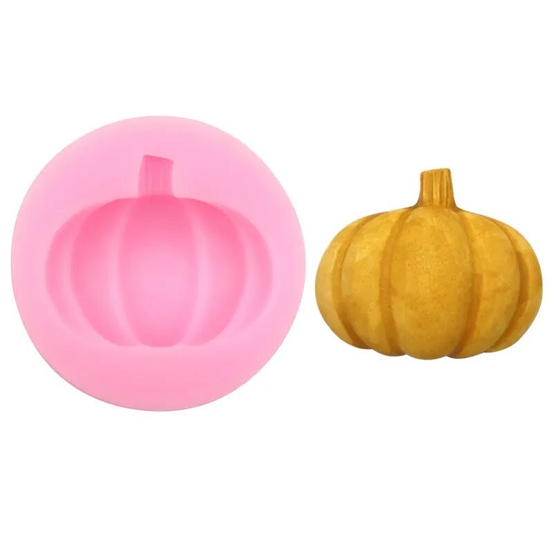 Pumpkin Silicone Mold Flexible Candy Chocolate &#x26; Jelly Mold for Seasonal Treats