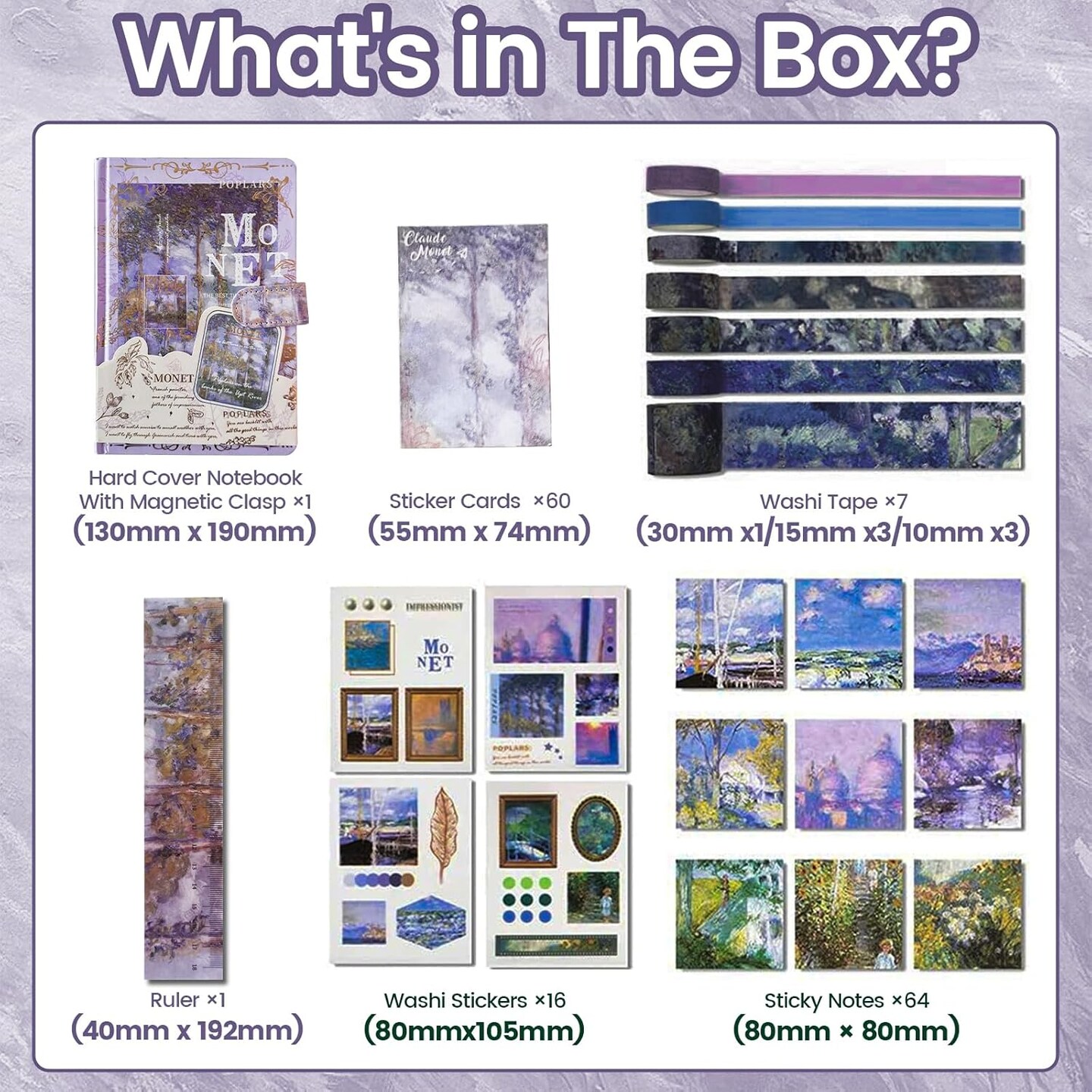 Charming Oil Painting DIY Journal Kit, Scrapbook Kit(Poplars)