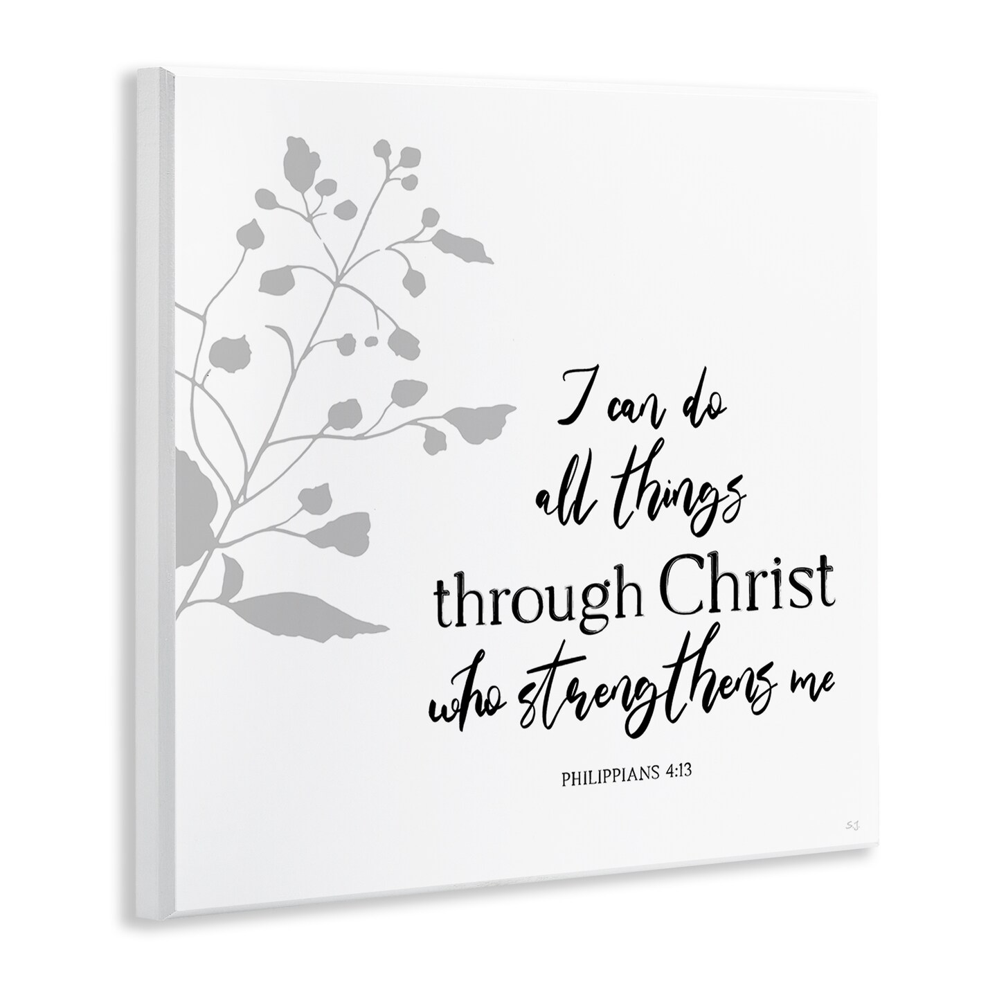 Stupell Industries All Things Through Christ Wall Plaque By Val Rhodes