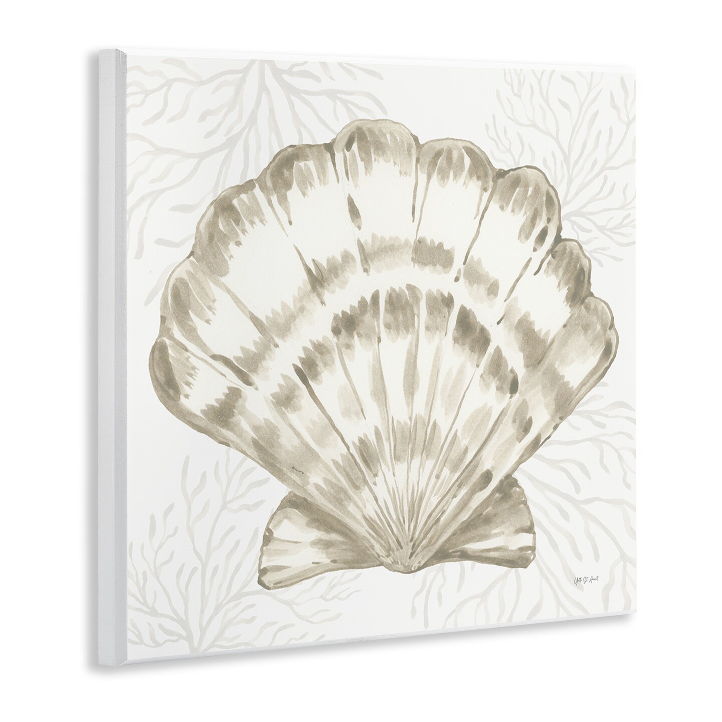 Stupell Industries Clam Shell & Neutral Coral Wall Plaque By Yvette St. Amant