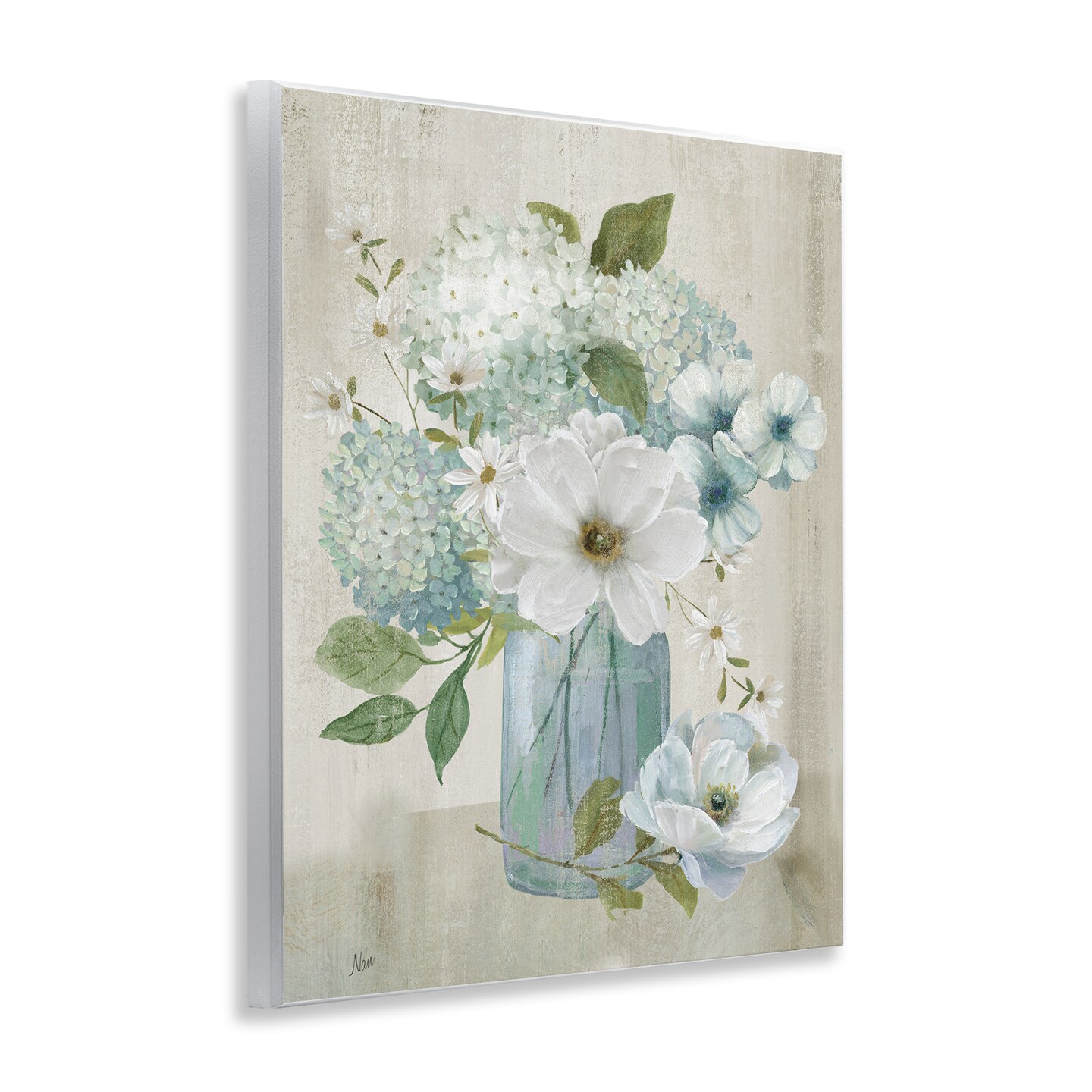 Stupell Industries Charming Hydrangea & Magnolia Wall Plaque By Nan