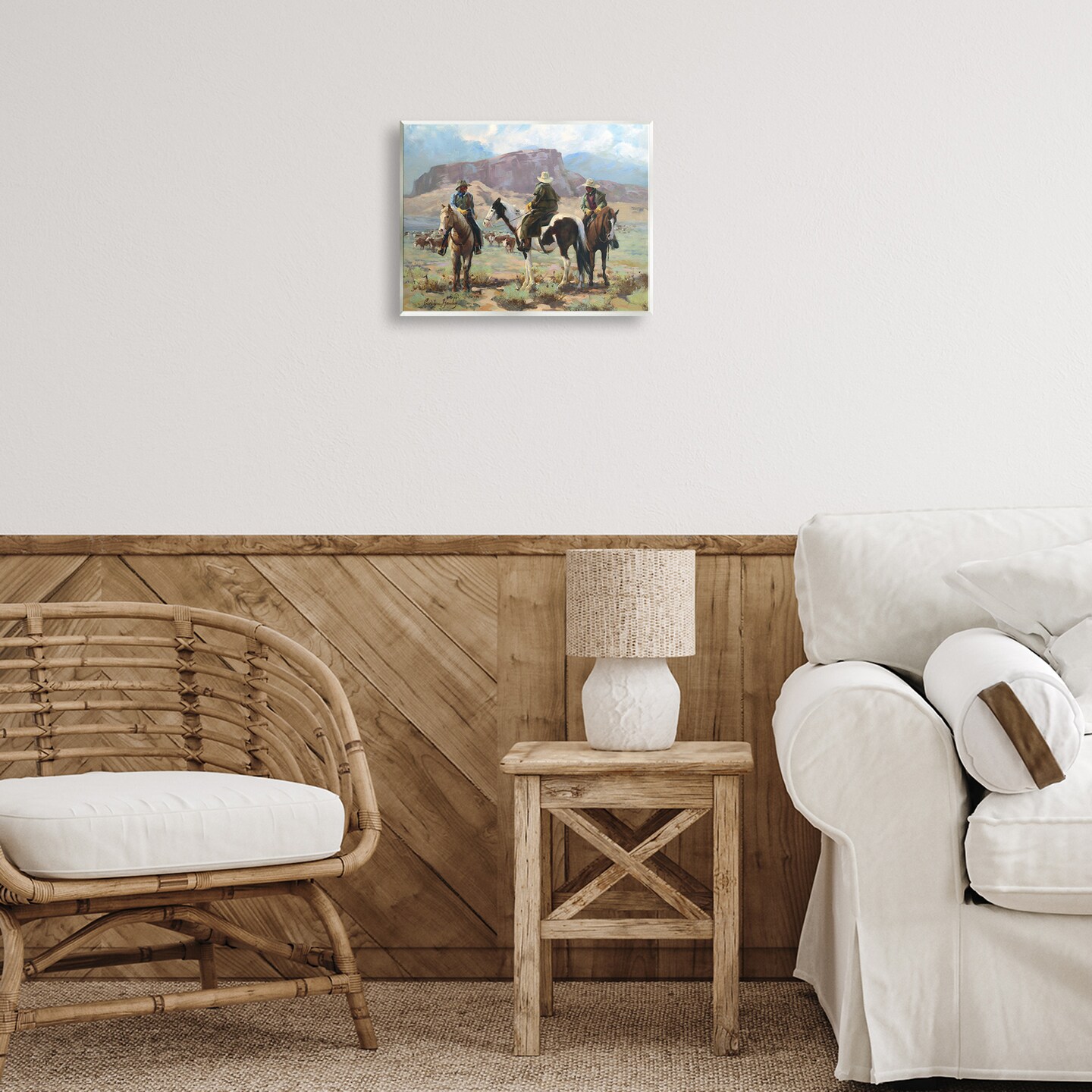 Stupell Industries Cowboy Group with Cattle Wall Plaque By Carolyne Hawley