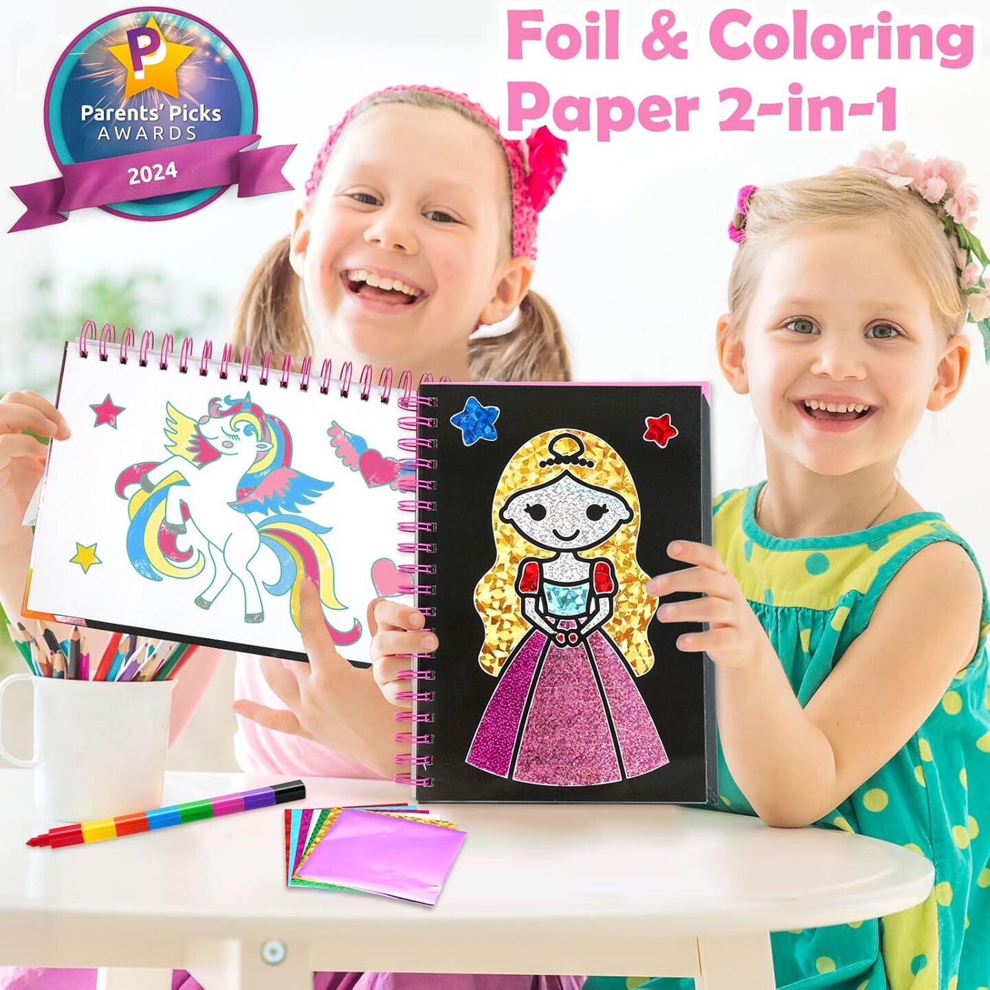 Foil Art Craft Activity for Kids(Princess)