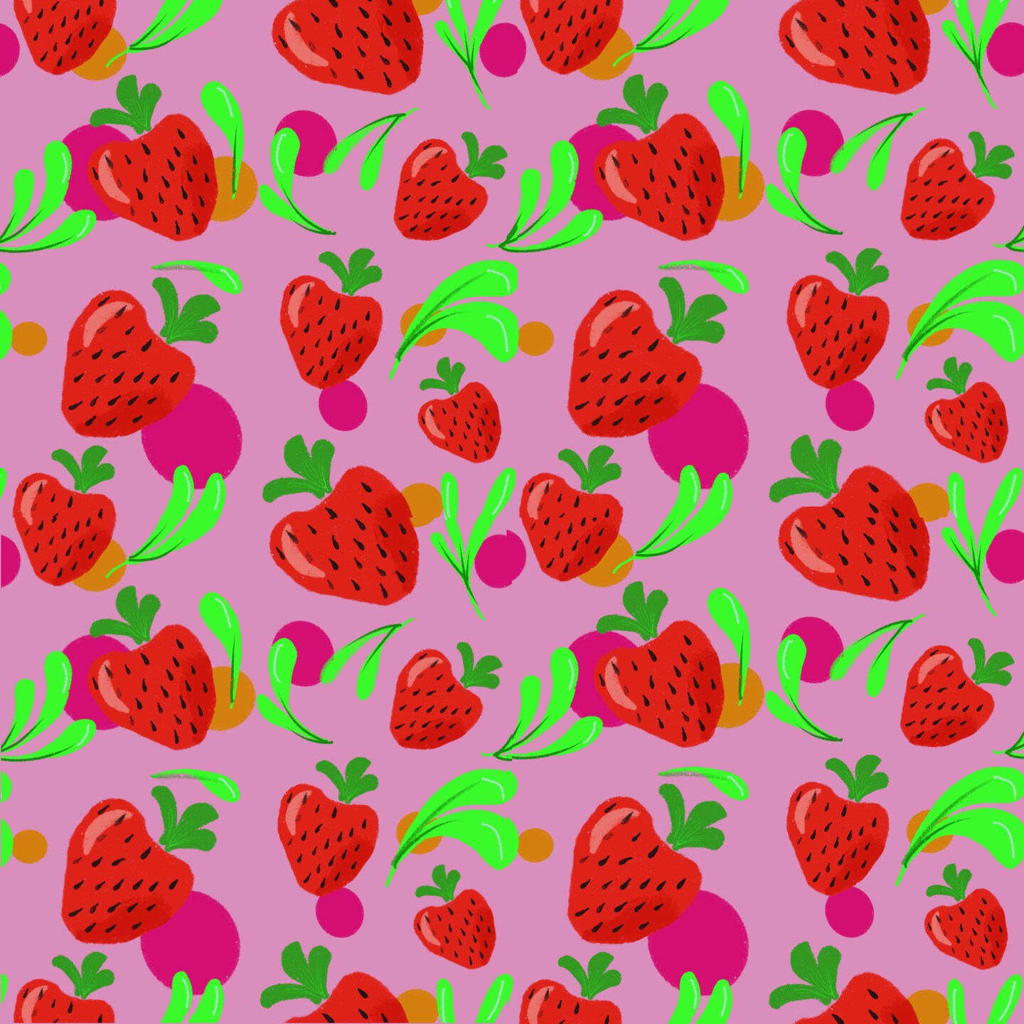 Strawberry Fun Notepad, stationery, notes, fruit | MakerPlace by
