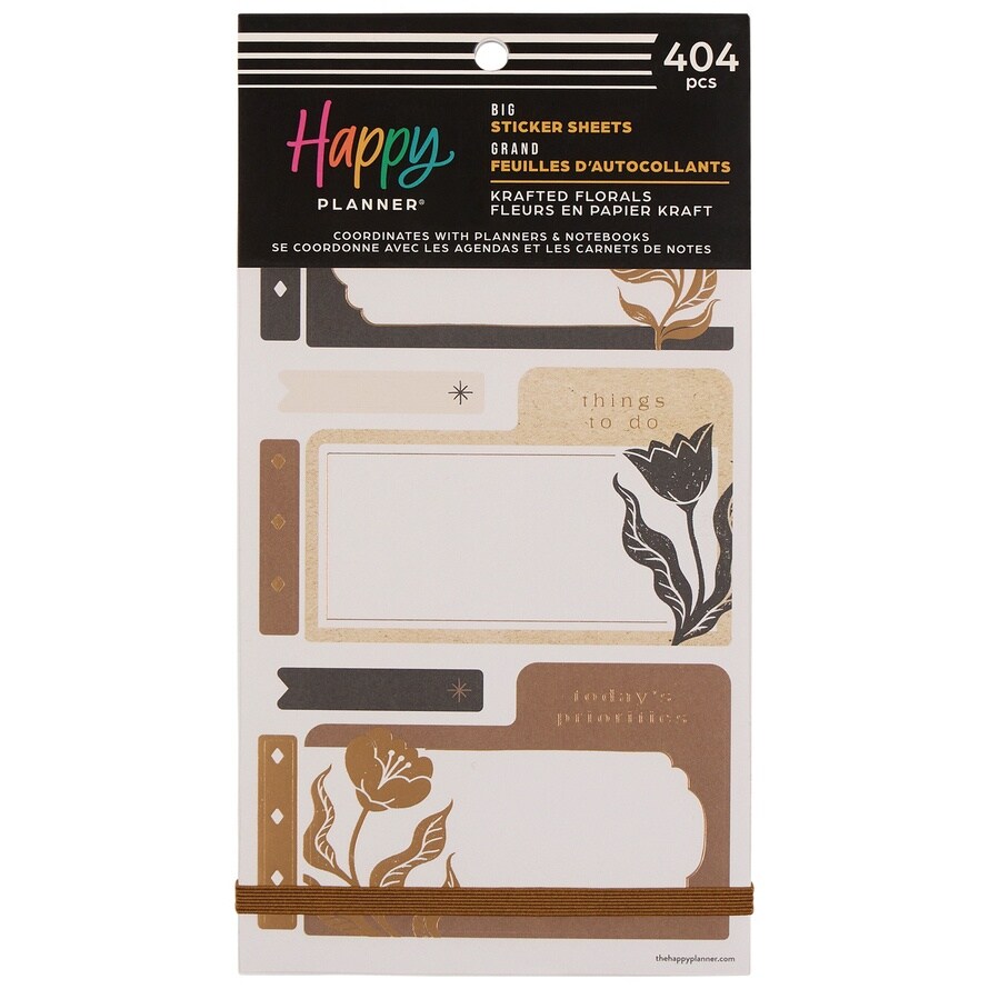 Happy Planner Sticker Value Pack 30/Sheets-Krafted Florals