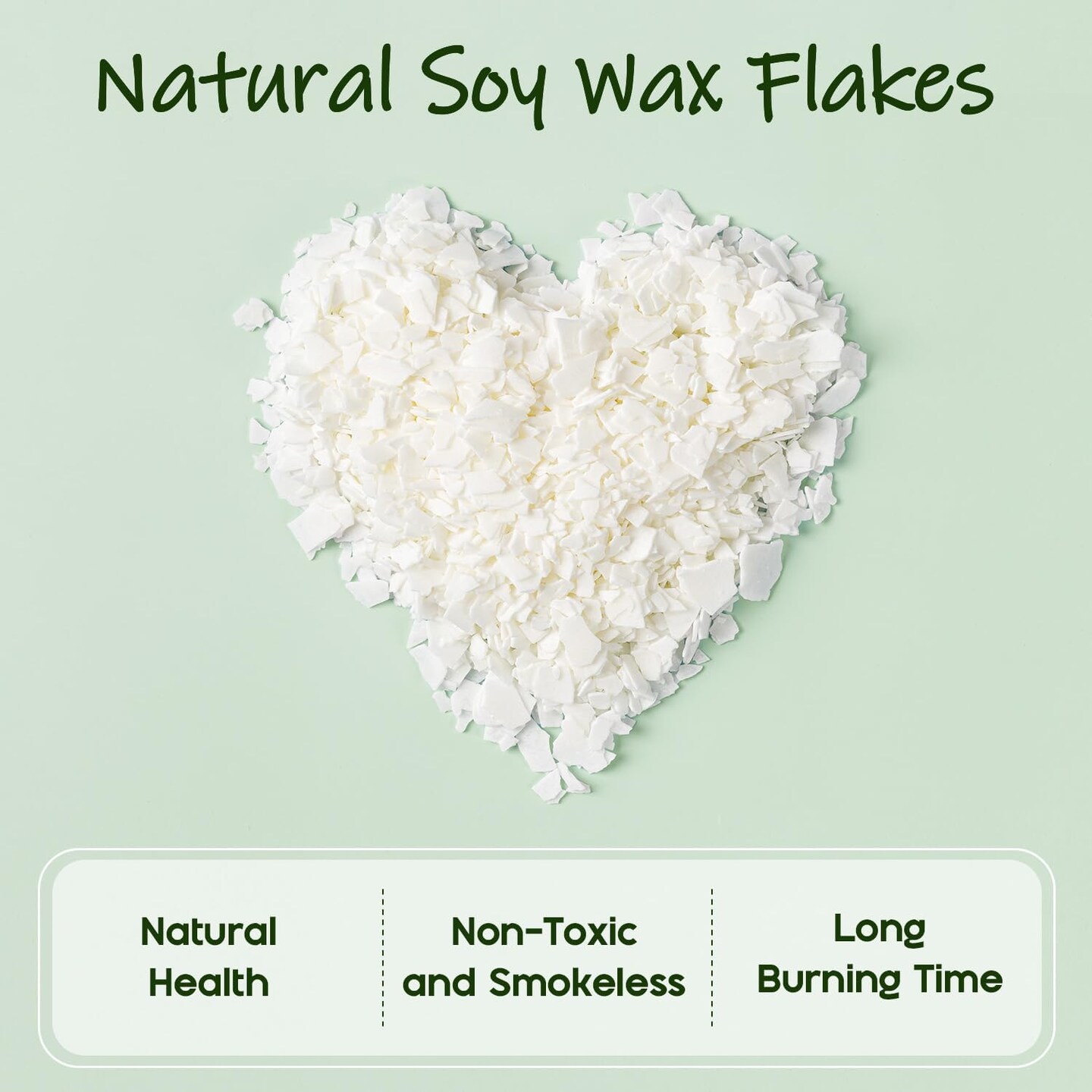 Soy Wax Flakes for Candle Making, Natural Candle Wax-10LB