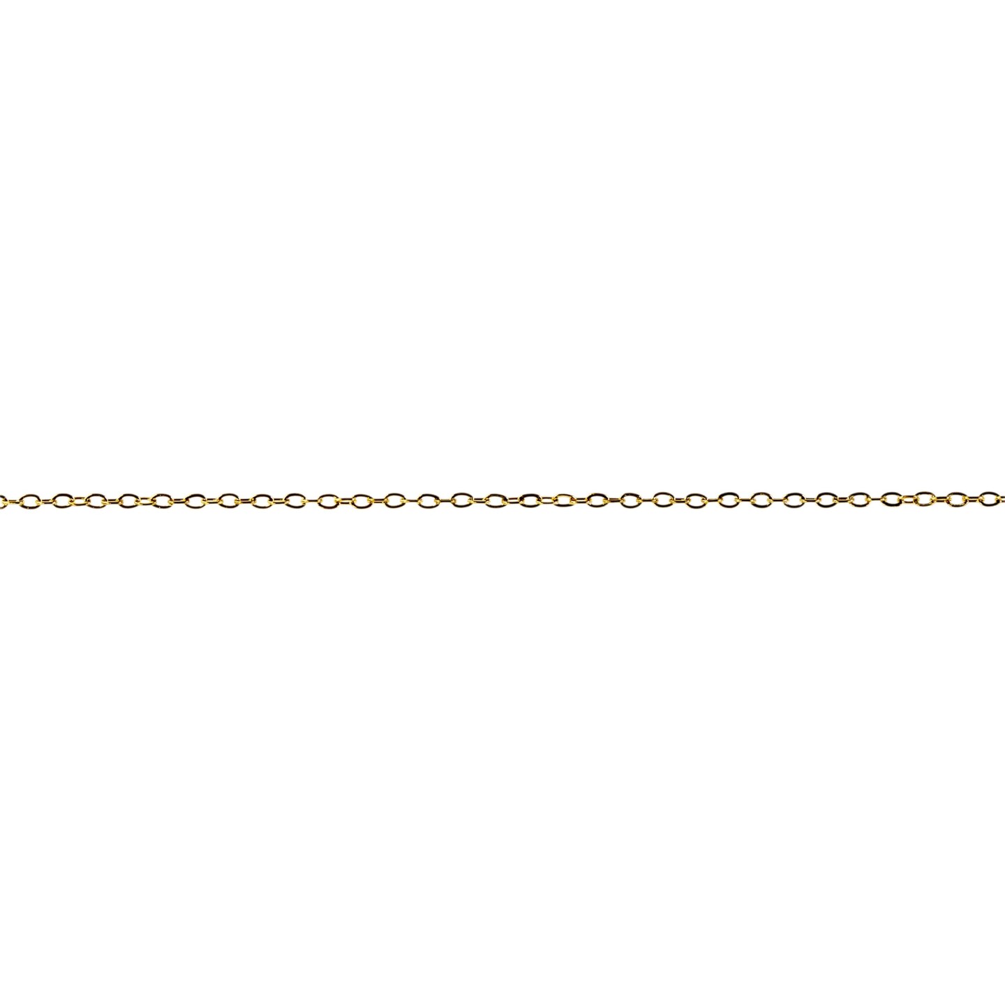 Permanent Waterproof Gold Stainless Steel DIY Jewelry Making (Cable Chain .75mm) (2 Feet)