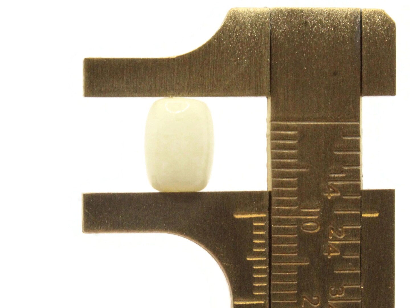 30 10mm Pale Yellow Vintage Acrylic Tube Beads