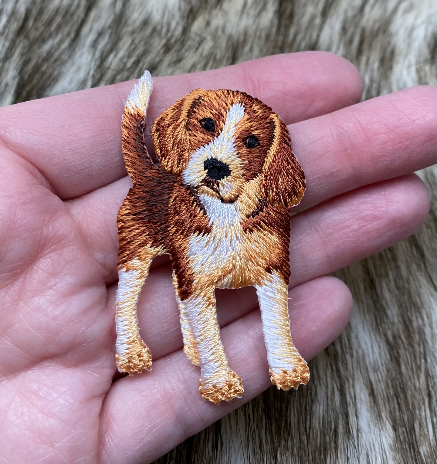 Beagle, Puppy Dog, Pets, Animals, Embroidered, Iron on Patch