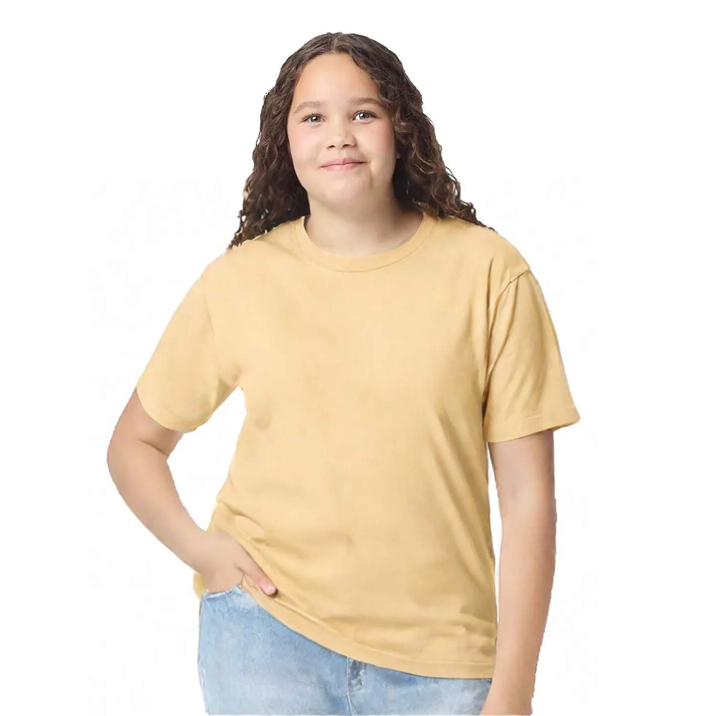 Youth Heavy Cotton Classic Crewneck T-Shirt for Durable, Comfortable & Everyday Wear