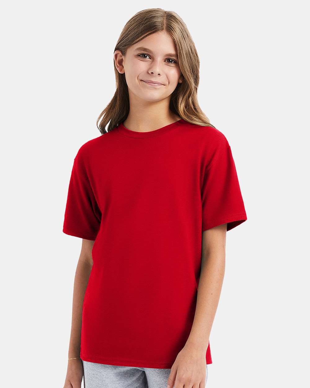 Youth Perfect-T Crewneck T-Shirt for School Sports & Everyday Wear