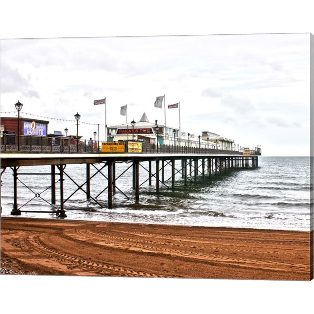 Paignton Pier by Toula Mavridou-Messer 20&#x22; x 16&#x22; Canvas Wall Art