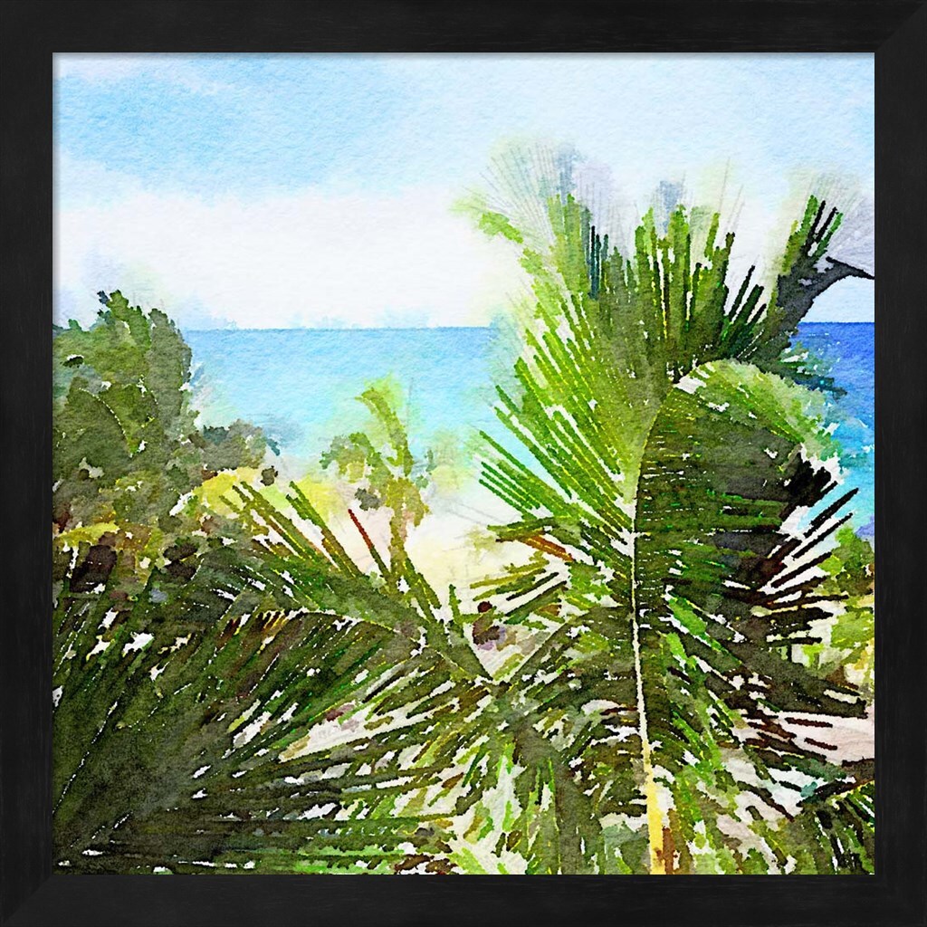 Watercolor Vero Beach by Nola James 13&#x22; x 13&#x22; Framed Wall Art