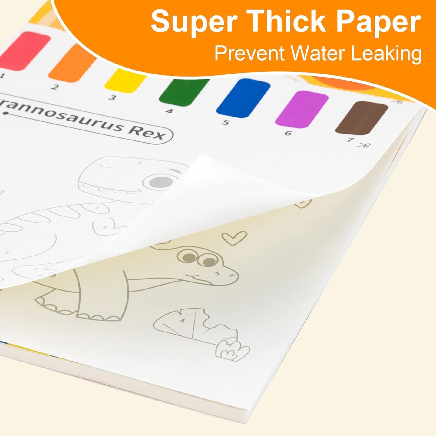 Toddler Paint with Water Books, Children's Watercolor Painting Sheets, Ages 1-3, 2-4, Art Project Present for Brush Drawings of Animals
