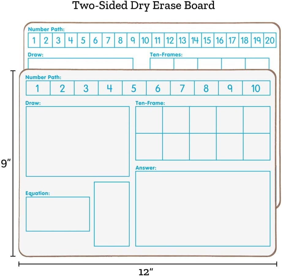 Solving Problems Two-Sided Dry Erase Boards Set