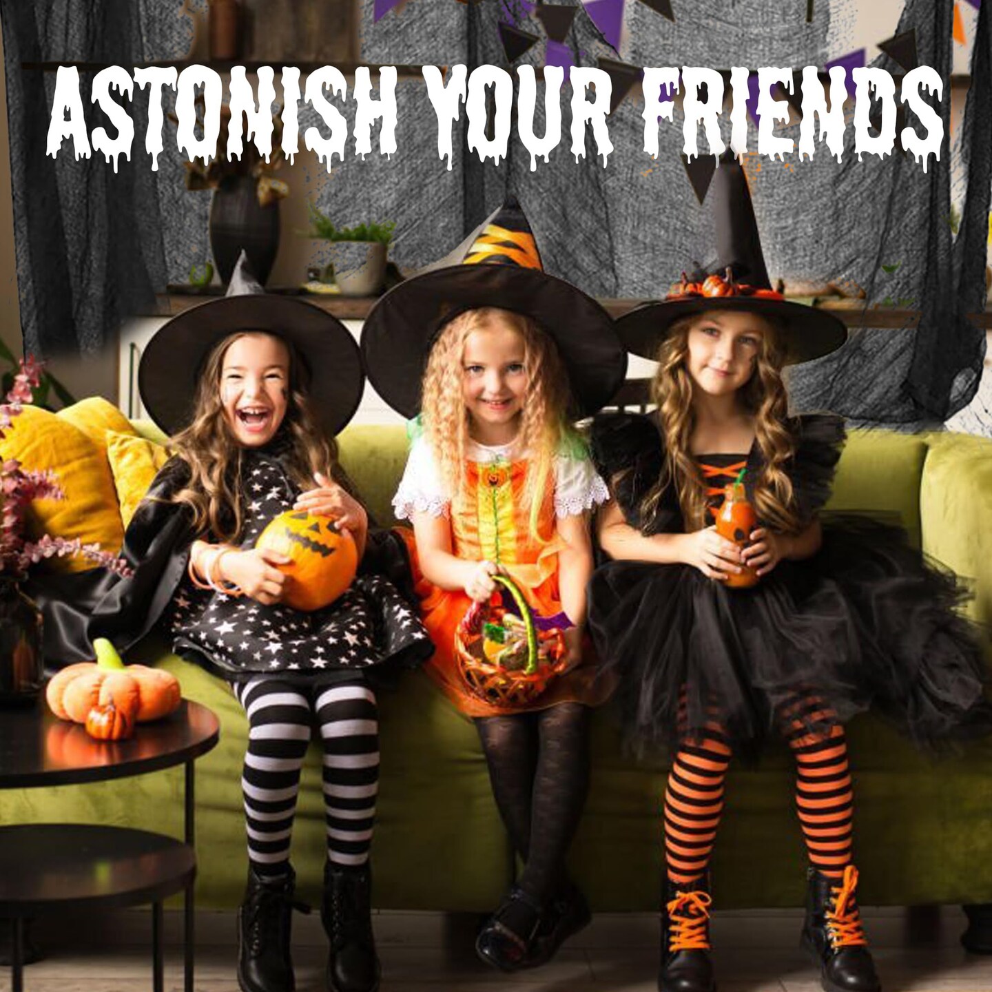 48 x 240 inc  Halloween Creepy Cloth, Spooky Giant Cheese Cloth Tapestry for Halloween Party Supplies Decorations Outdoor Yard Home Wall Decor, Black