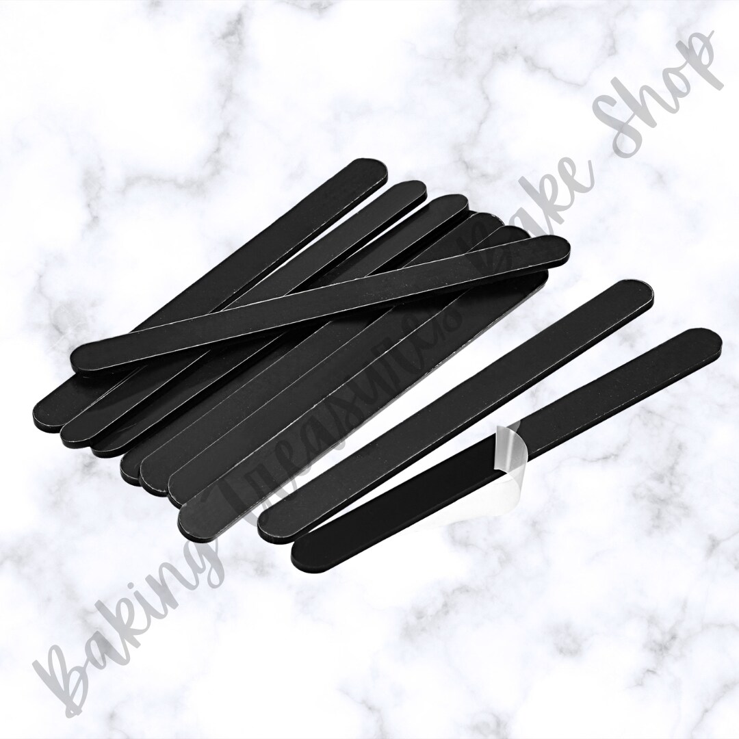 Acrylic Popsicle Sticks- Black