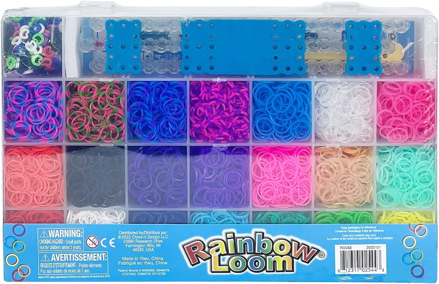 &#xAE; MEGA Combo Set, Features 7000+ Colorful Rubber Bands, 2 Step-By-Step Bracelet Instructions, Organizer Case, Great Gift for Kids 7+ to Promote Fine Motor Skills (Packaging May Vary)