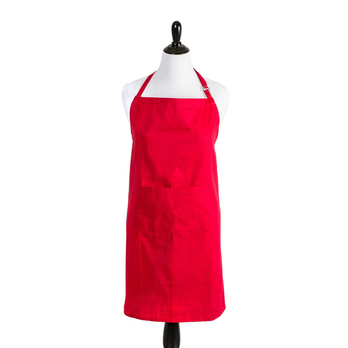 CC Home Furnishings Chino Cotton Unisex Kitchen Chef Apron - 38&#x22; - Tango Red