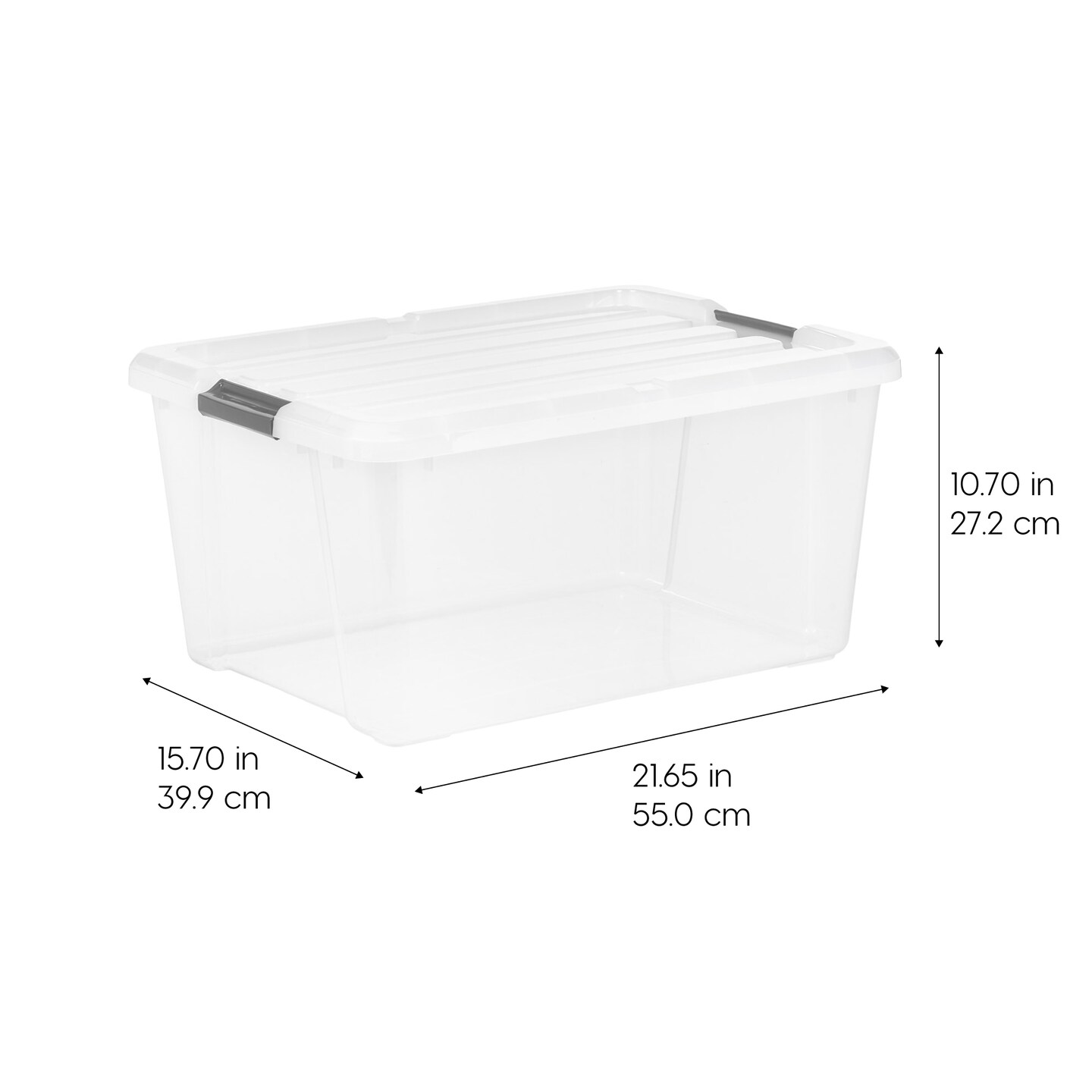IRIS USA 45/68/91/144qt Plastic Storage Bins with Lids