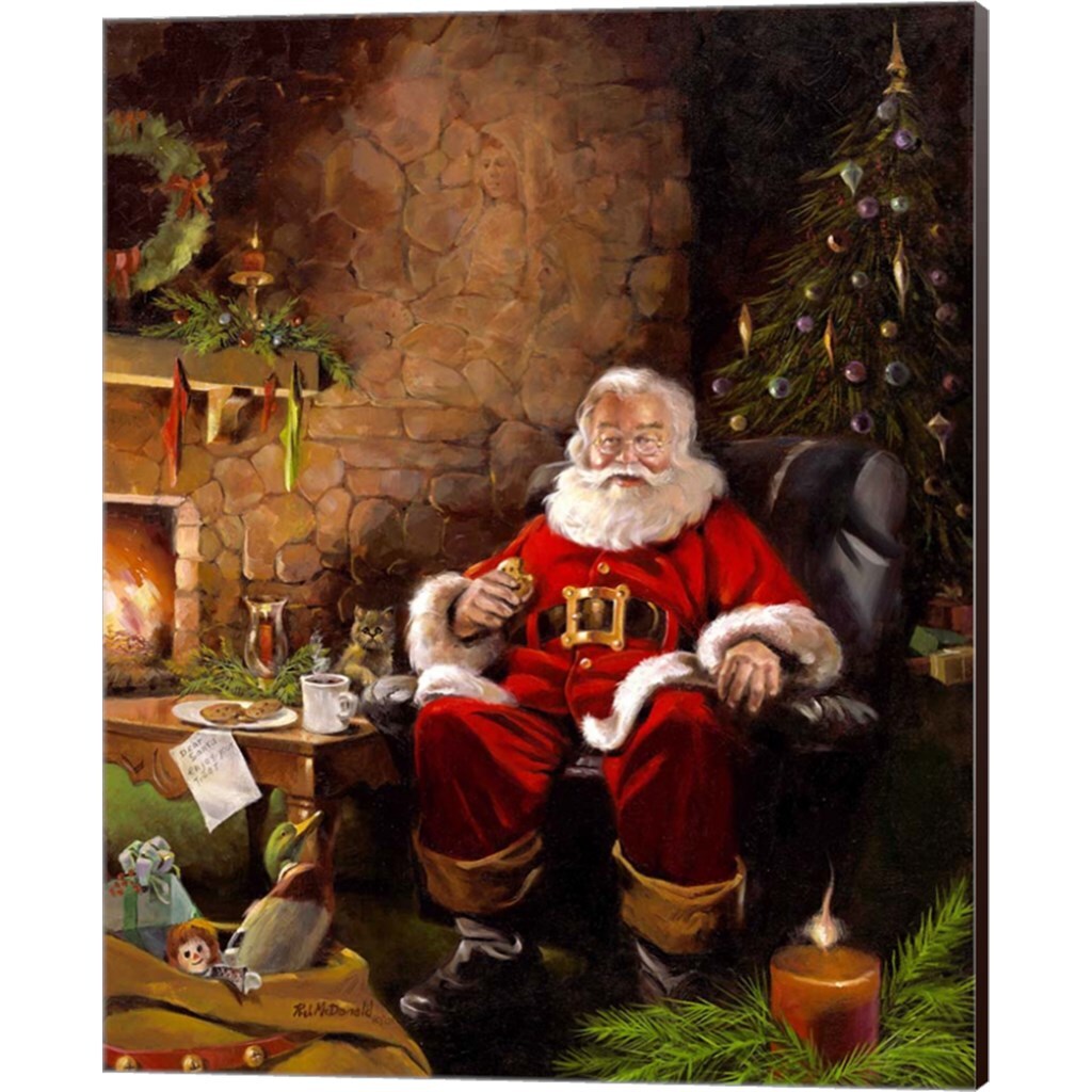 Santas Treats by R.J. McDonald 16&#x22; x 20&#x22; Canvas Wall Art