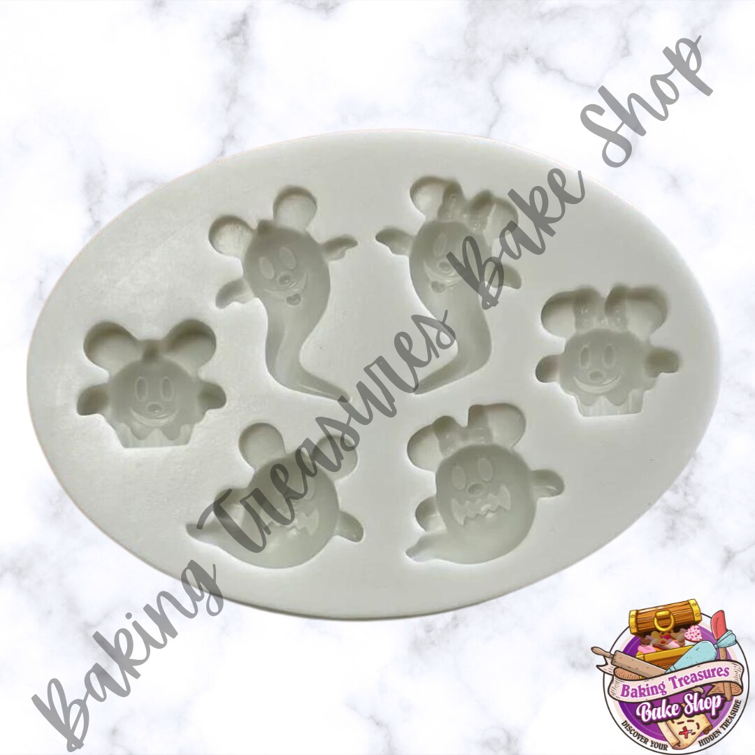 6 Cavity Mouse Ghost silicone mold