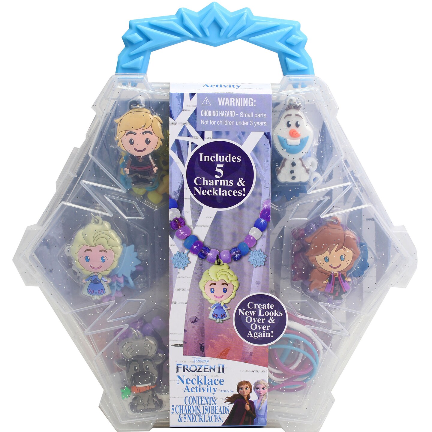 Disney: Frozen II DIY Necklace Activity Set with Charms &#x26; Beads, Kids Ages 3+