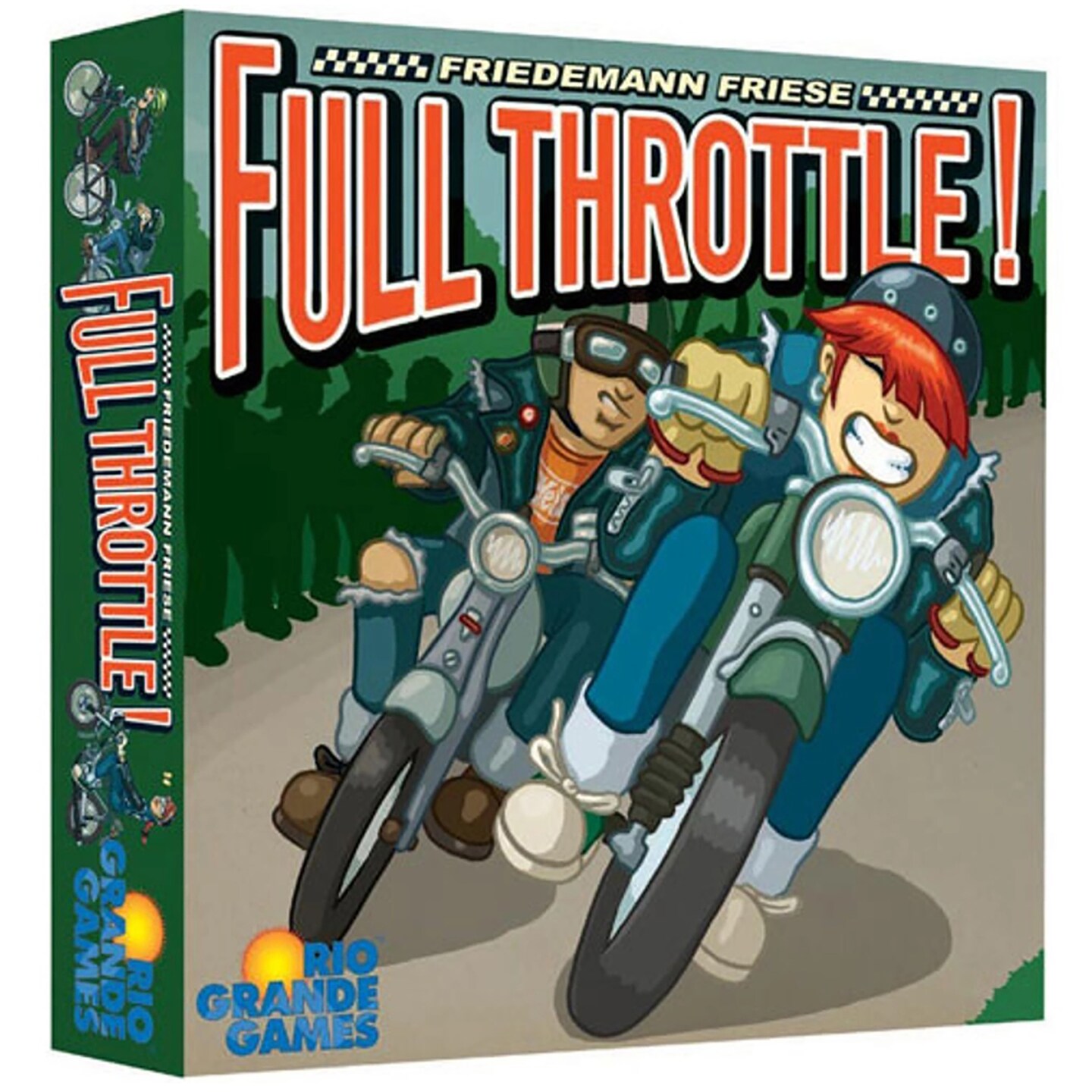 Rio Grande Games: Full Throttle - Moped Racing Betting Card Drafting Boardgame, 2-6 Players, Ages 14+, 30-60 Min