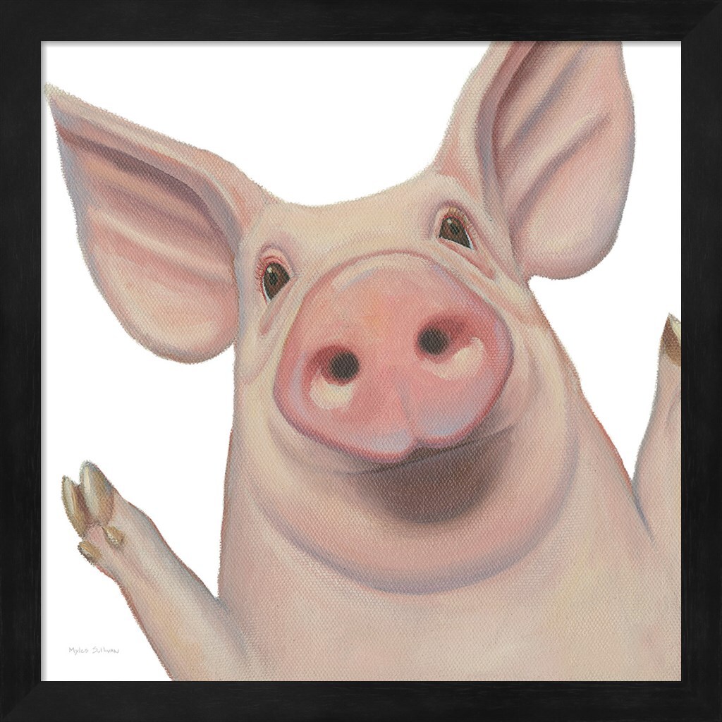 Bacon, Bits and Ham III by Myles Sullivan 13&#x22; x 13&#x22; Framed Wall Art