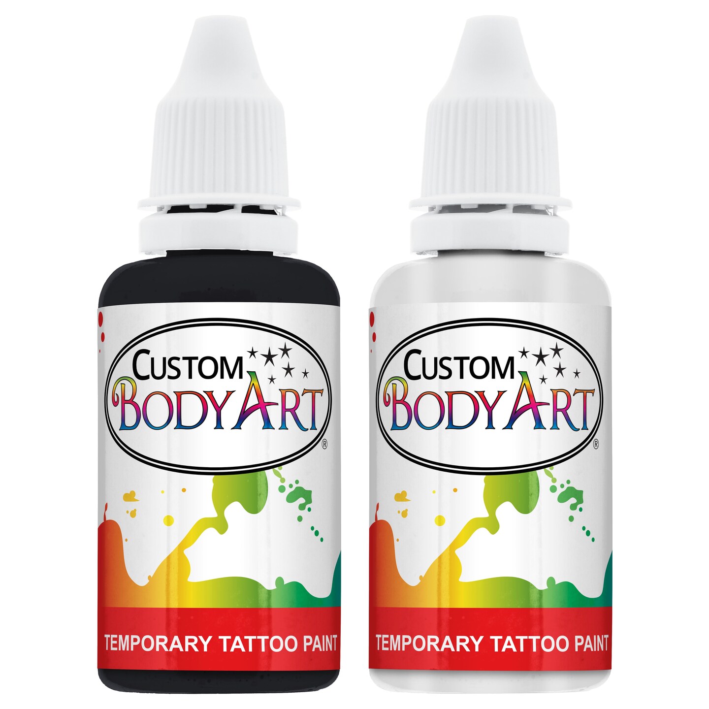 Custom Body Art 2 Color Kit Temporary Tattoo Airbrush Paint Body Ink Set |  Michaels