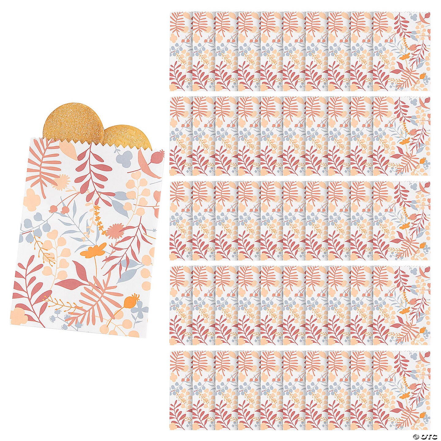 Fall Wedding Paper Treat Bags Bulk 50 Pc