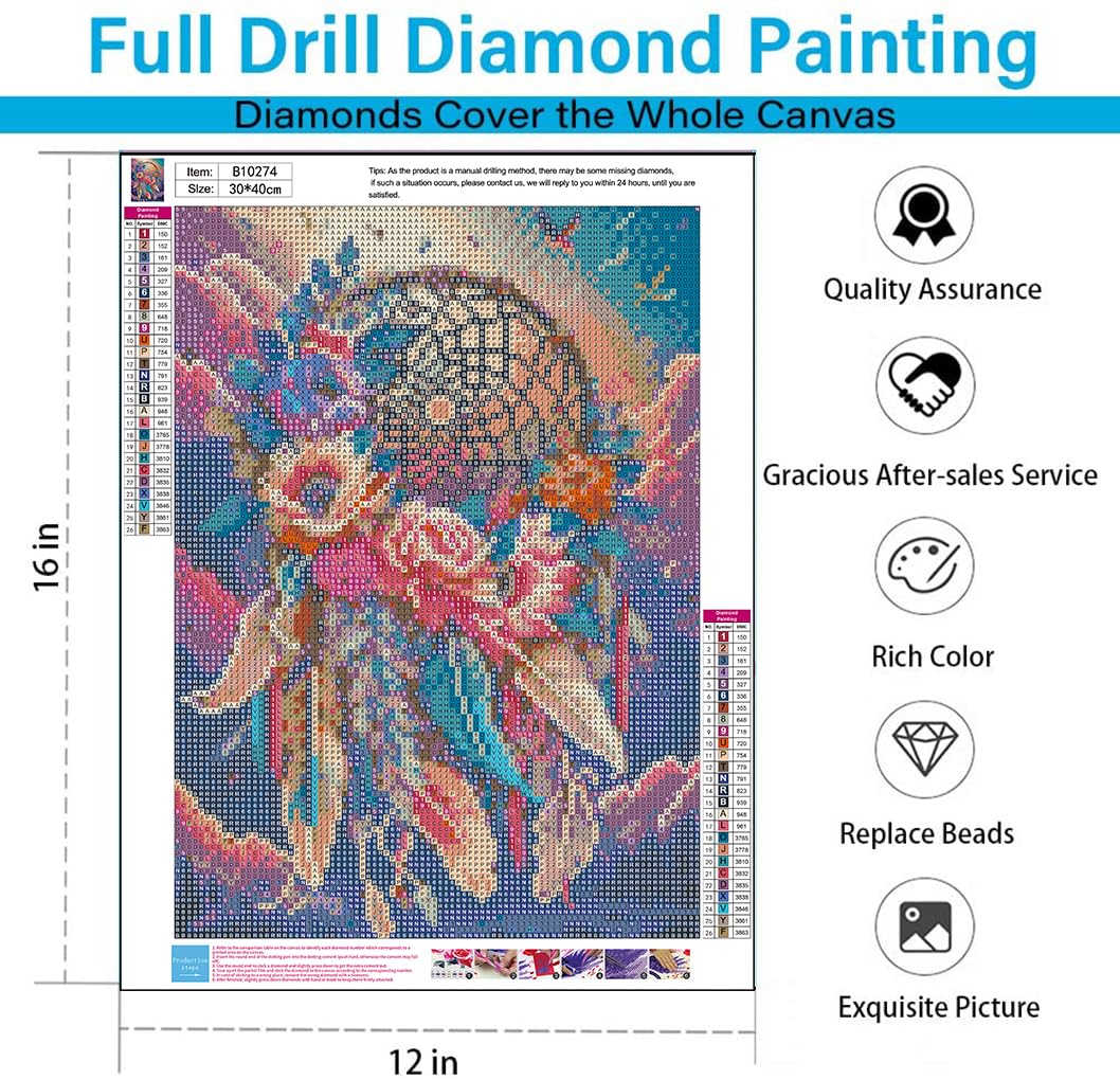 Three Diamonds Paintings in cheapest One. Diamond Painting Kit 3 Panel Flowers ,Full Coverage Round Drill 120cmx40cm each Panel