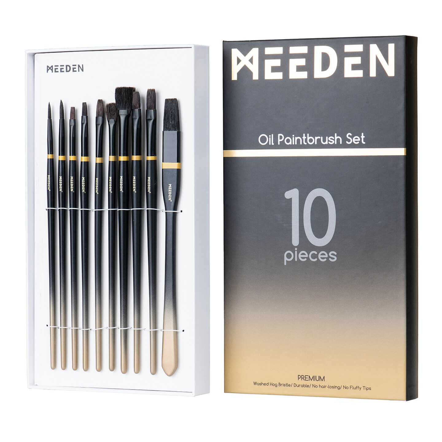 Meeden to Meeden 10 Piece Oil Paintbrush Set