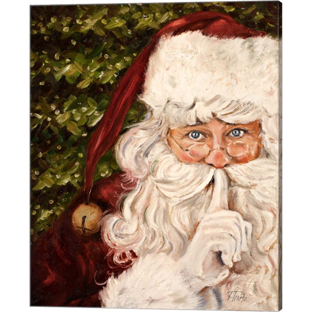 Secret Santa II by Patricia Pinto 16&#x22; x 20&#x22; Canvas Wall Art