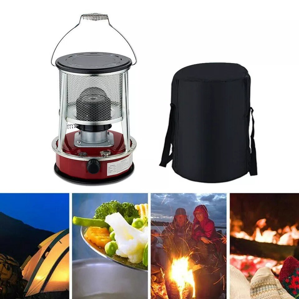 Portable Kerosene Stove Heater 9000 BTU 1.2 Gallon Outdoor Camping Cooking