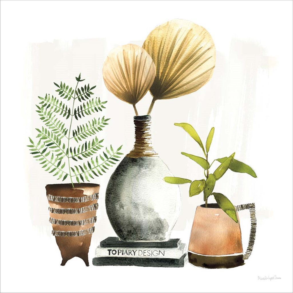 Weekend Plants II by Mercedes Lopez Charro 12&#x22; x 12&#x22; Canvas Wall Art