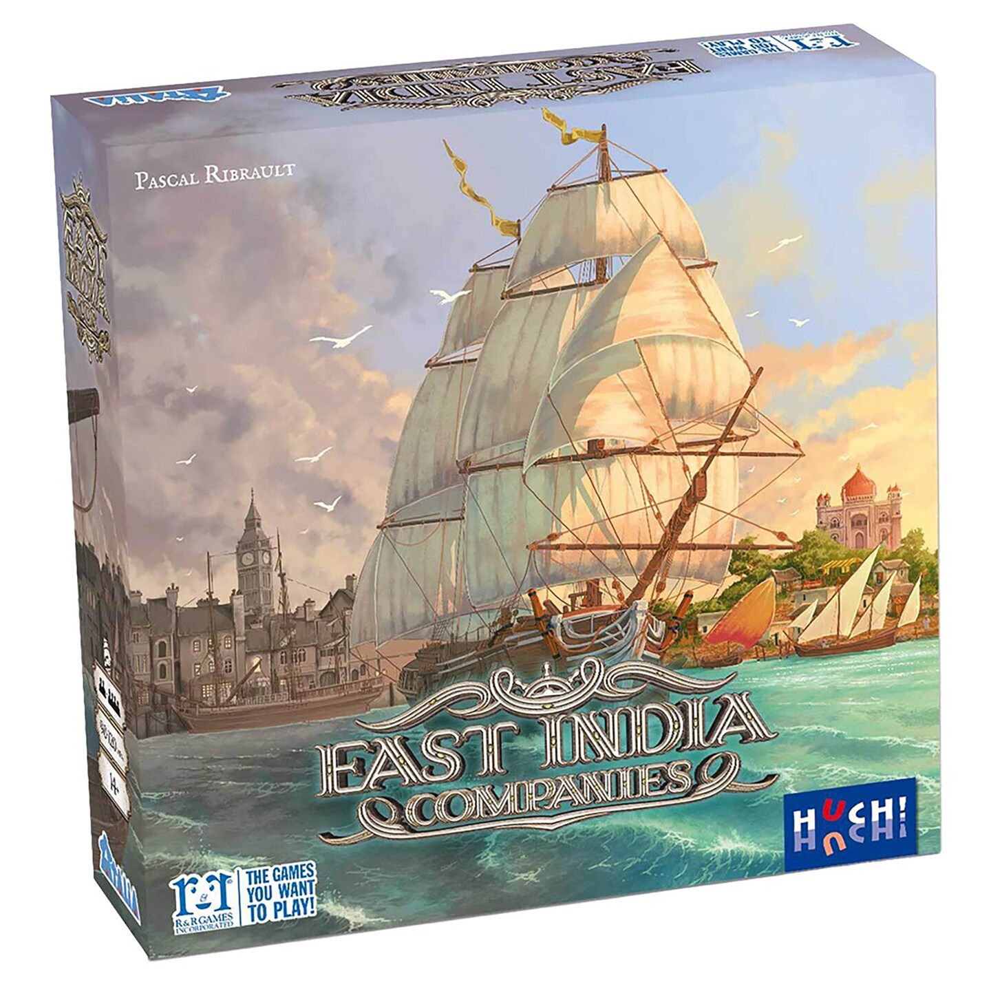 East India Companies - R&#x26;R Games, Strategy Board Game, High Seas Trading Company Game Set In The 19th Century, Buy Sell Grow Invest, Ages 14+, 2-4 Players, 90-120 Minute Game Play