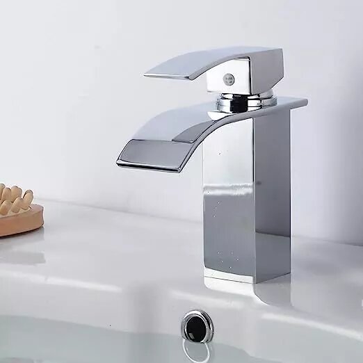 Kitcheniva Waterfall Spout Bathroom Sink Faucet Single Handle