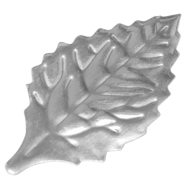 Silver Rose Leaves 2.13&#x22; Foil Leaves 144ct