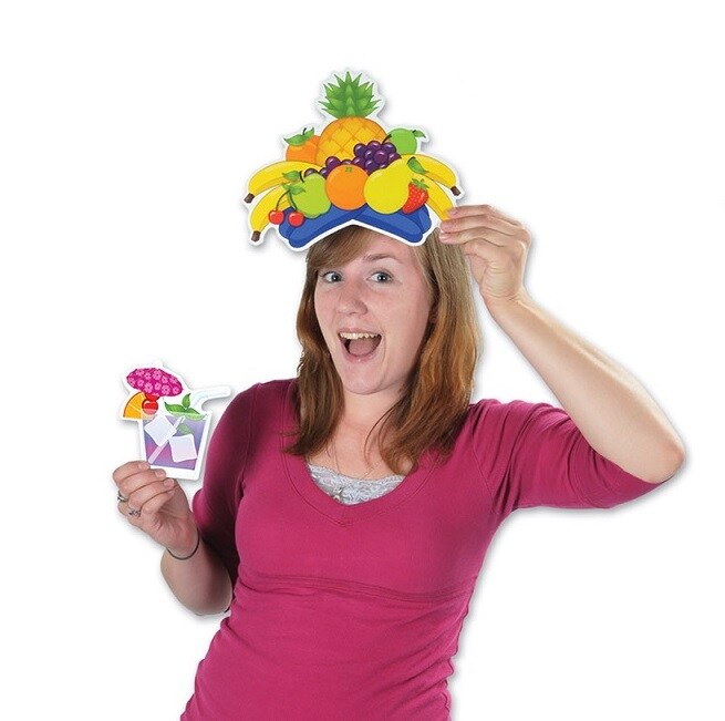 Party Central Club Pack of 144 Multi-Color Tropical Hawaiian Luau Fun Photo Signs 18.25&#x22;
