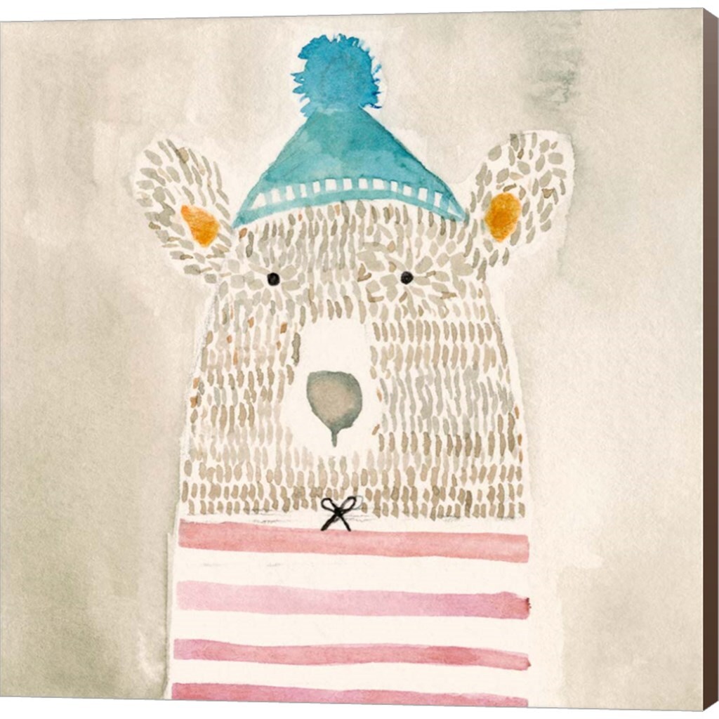 Rue Bear by Natalie Timbrook 12&#x22; x 12&#x22; Canvas Wall Art