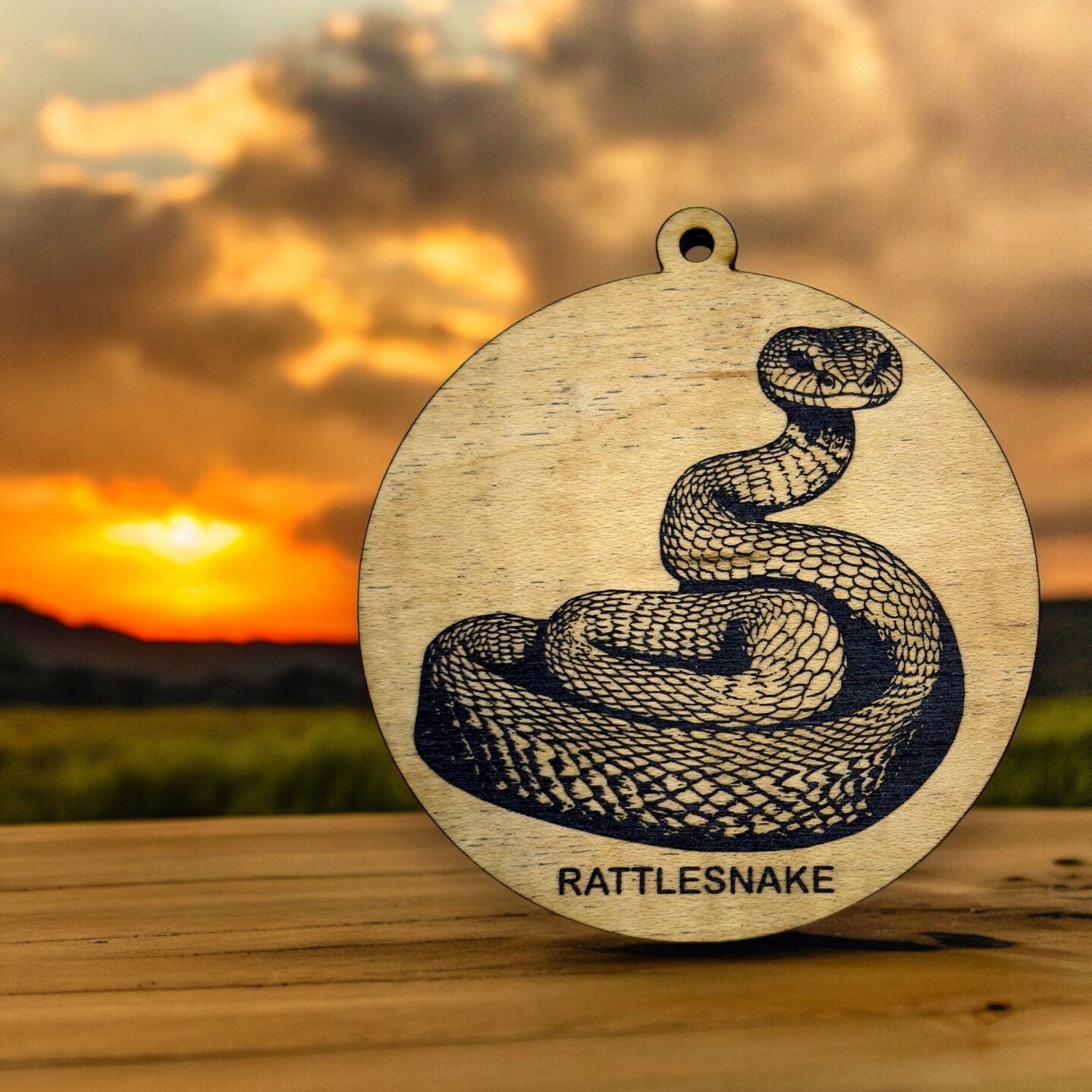 Ornament - Black - Rattlesnake - Serpentes Ornament - Black - Rattlesnake - Serpentes