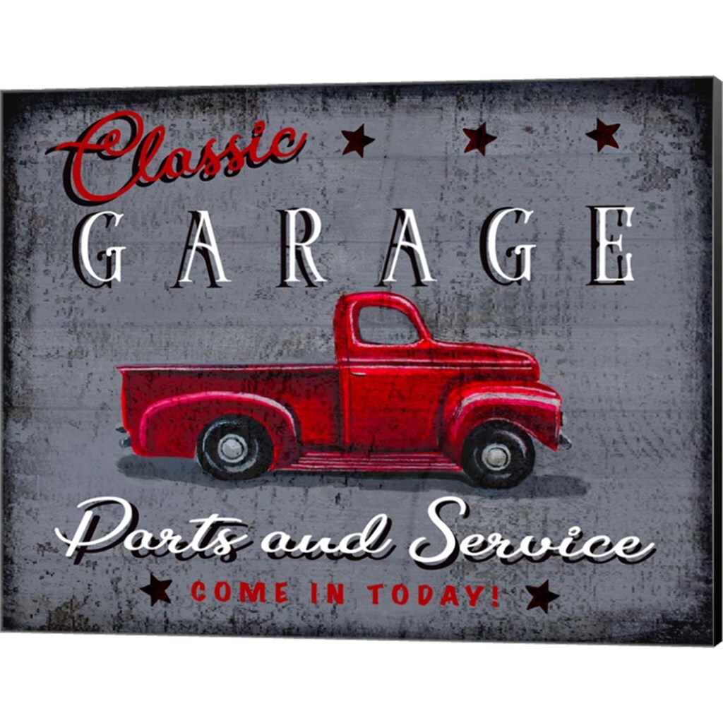 Classic Garage by Elizabeth Tyndall 20&#x22; x 16&#x22; Canvas Wall Art