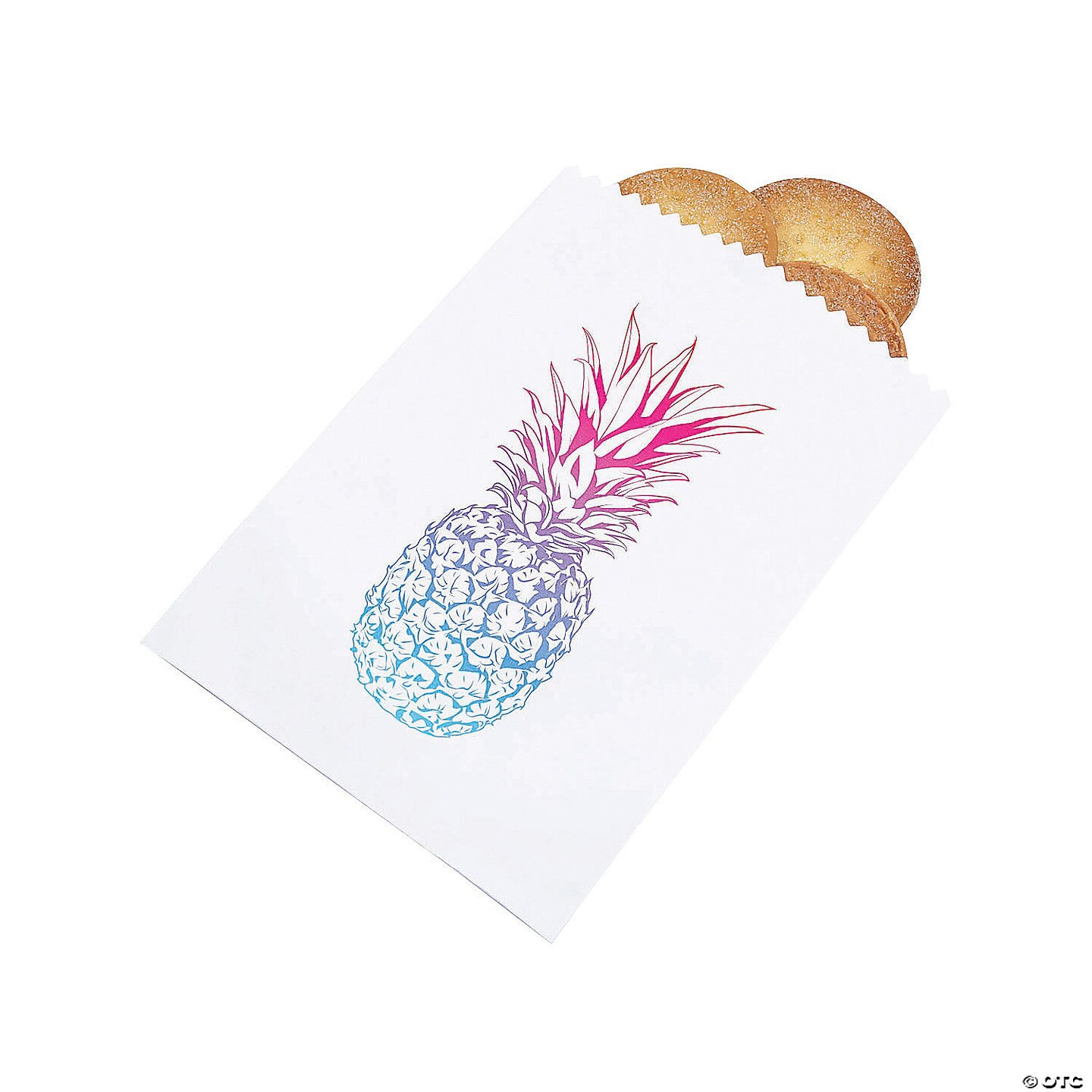 Ombre Pineapple Treat Bags Bulk 50 Pc