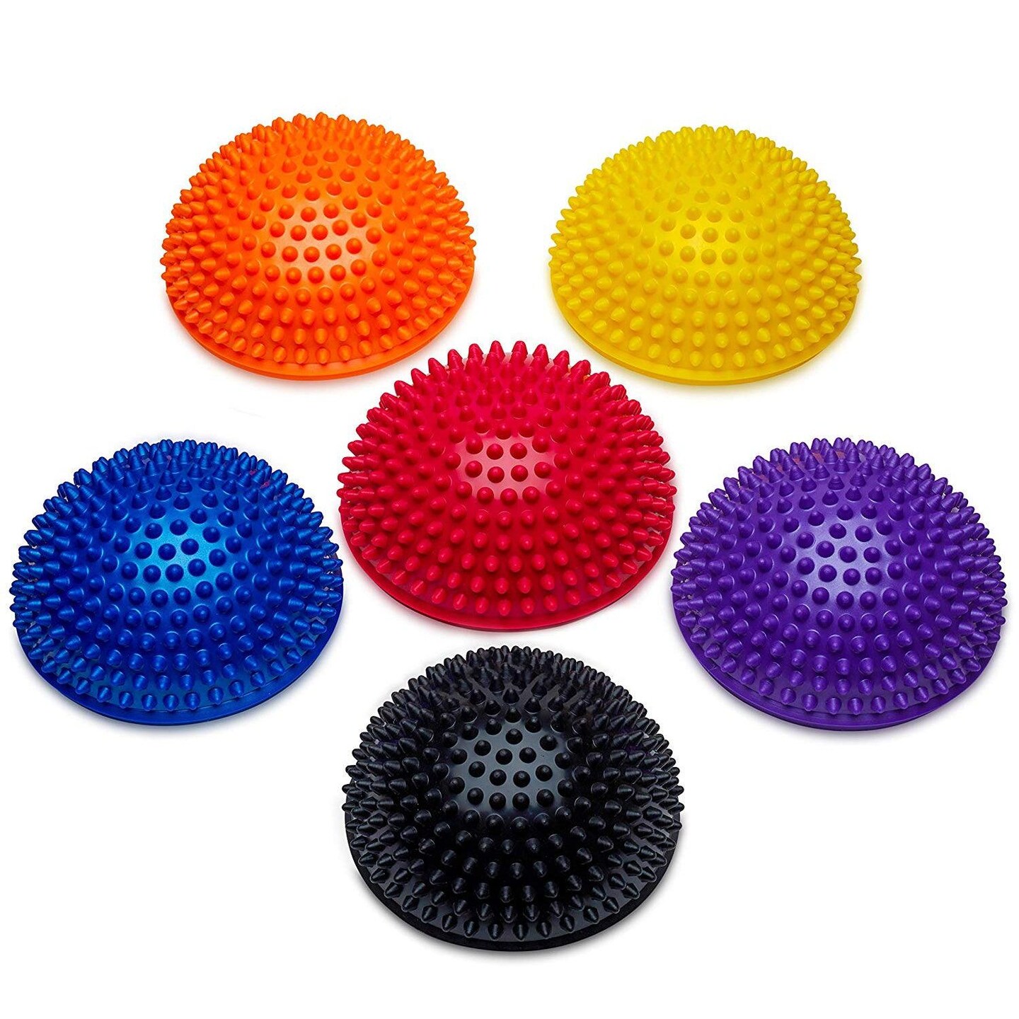 Balance Pods Set - 1 Pair Hedgehog Style Domed Stability Pods for Children and Adults