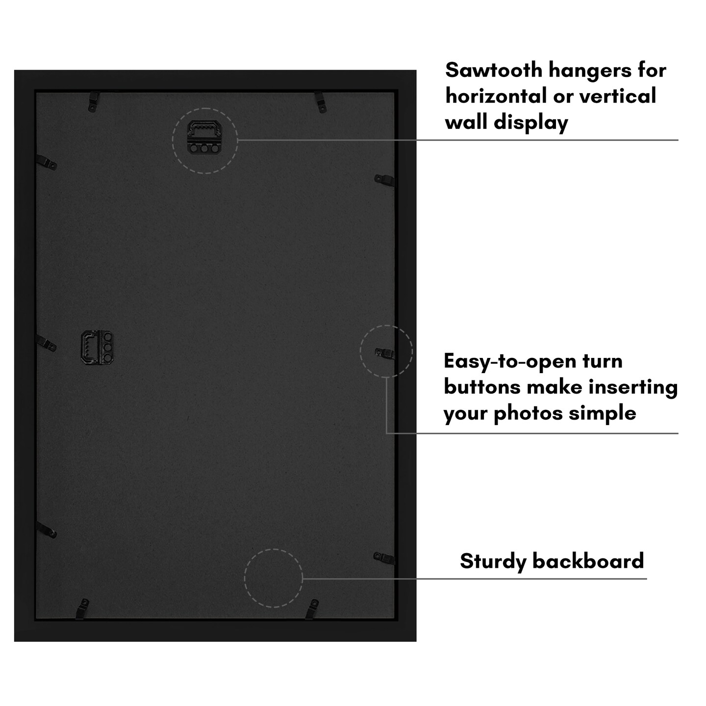 Americanflat 12x28 Collage Picture Frame - Fits Two 8x10 Photos or One 12x18 Picture
