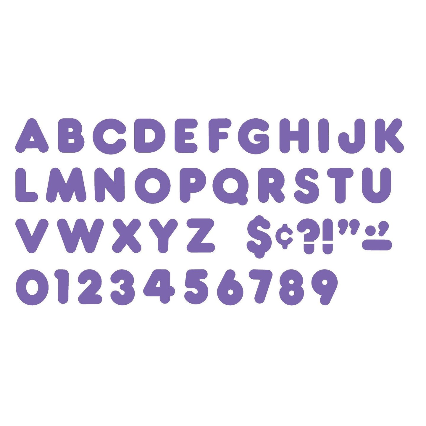 Purple 4&#x22; Casual Uppercase Ready Letters&#xAE;, 6 Packs