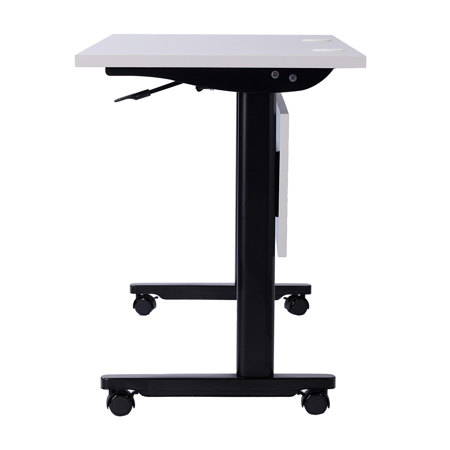 Emma and Oliver Hahn Heavy-Duty Flip Top Training Table with Nesting Design, Privacy Panel, T-Legs, Tabletop, Metal Frame